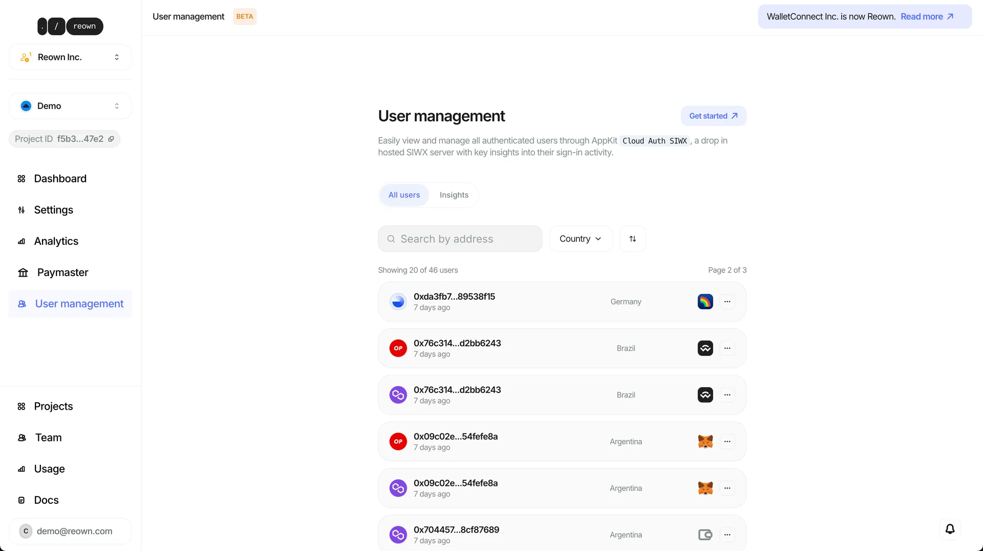 User Management Dashboard